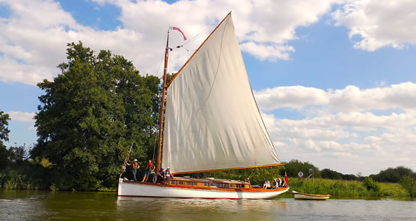 The Wherry Maud on the River Bure