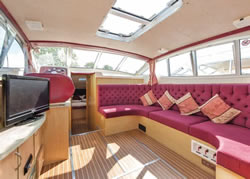 Interior image of boat