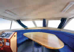 Interior image of boat