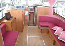 Interior image of boat