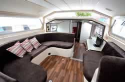 Interior image of boat
