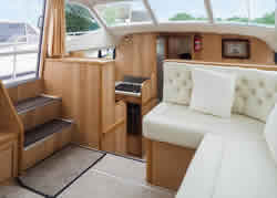Interior image of boat