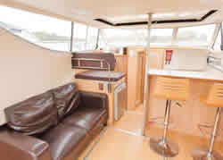 Interior image of boat