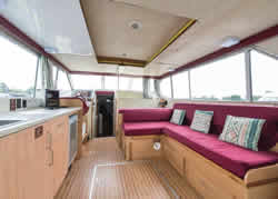 Interior image of boat