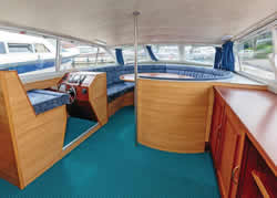 Interior image of boat