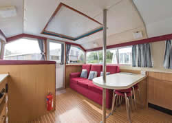 Interior image of boat