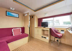 Interior image of boat