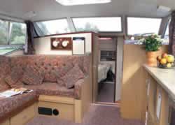 Interior image of boat