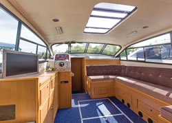 Interior image of boat