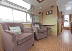 Interior image of boat