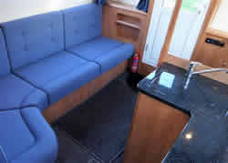 Interior image of boat