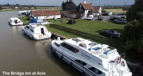 Outside the Bridge Inn at Acle