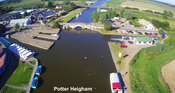 Aerial view of Potter Heigham