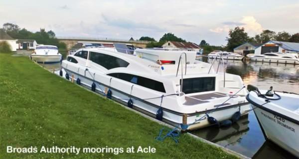 Broads Authority moorings at Acle